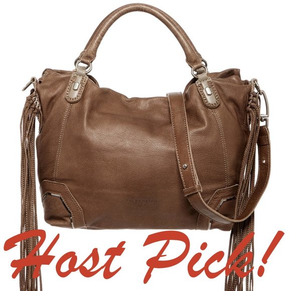 Liebeskind Berlin KOBE Fringe Satchel Shoulder Tote Bag Leather 🎉HP🎉 - Picture 1 of 15